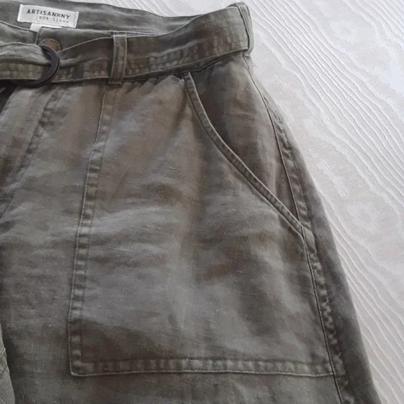 Artisan linen A-line skirt - Picture 7 of 11